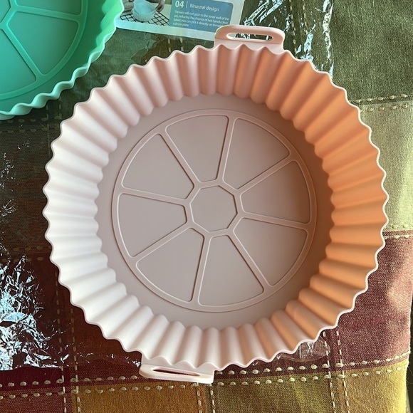 Brand New 2-Pack Air Fryer Non-Stick Silicone Liners Easy Clean Reusable - Picture 3 of 12